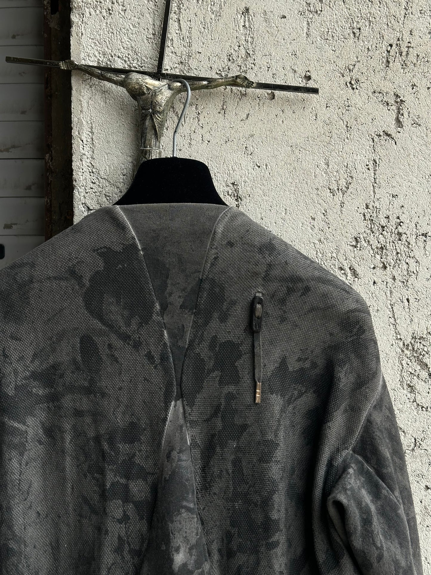 BORIS BIDJAN SABERI CAMO ASYMMETRIC JACKET