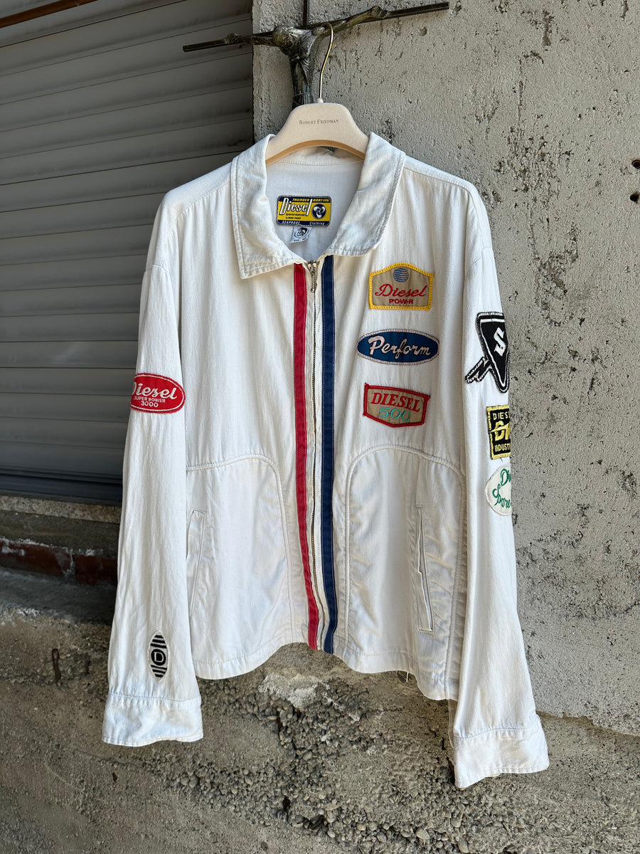 DIESEL PATCH WHITE DENIM JACKET
