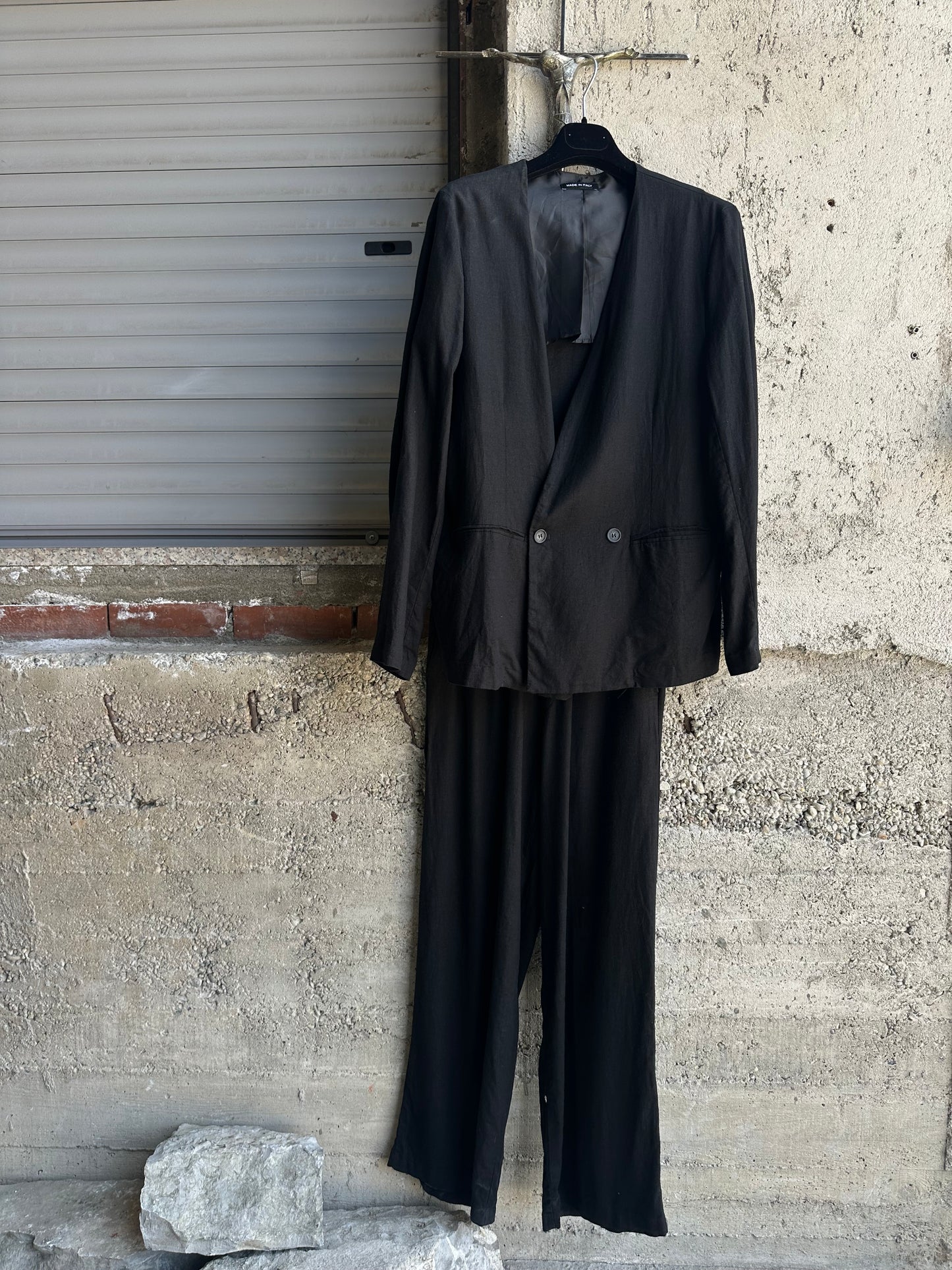 LINEN BLACK CO-ORD SET