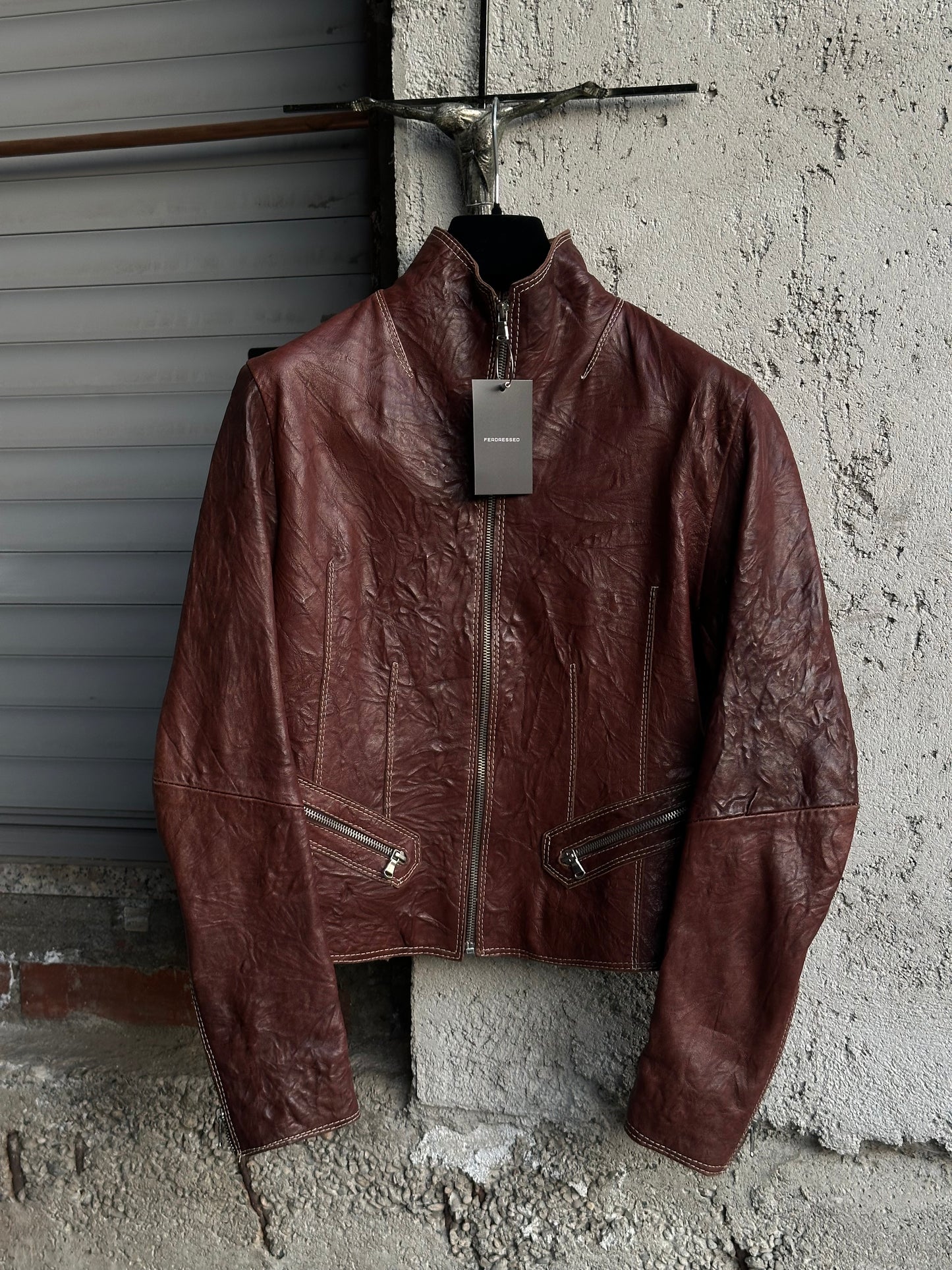 BROWN LEATHER JACKET