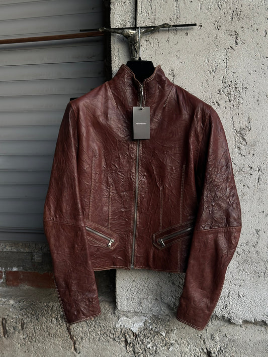 BROWN LEATHER JACKET