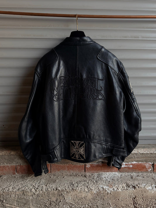 CHOPPERS LEATHER BIKER JACKET