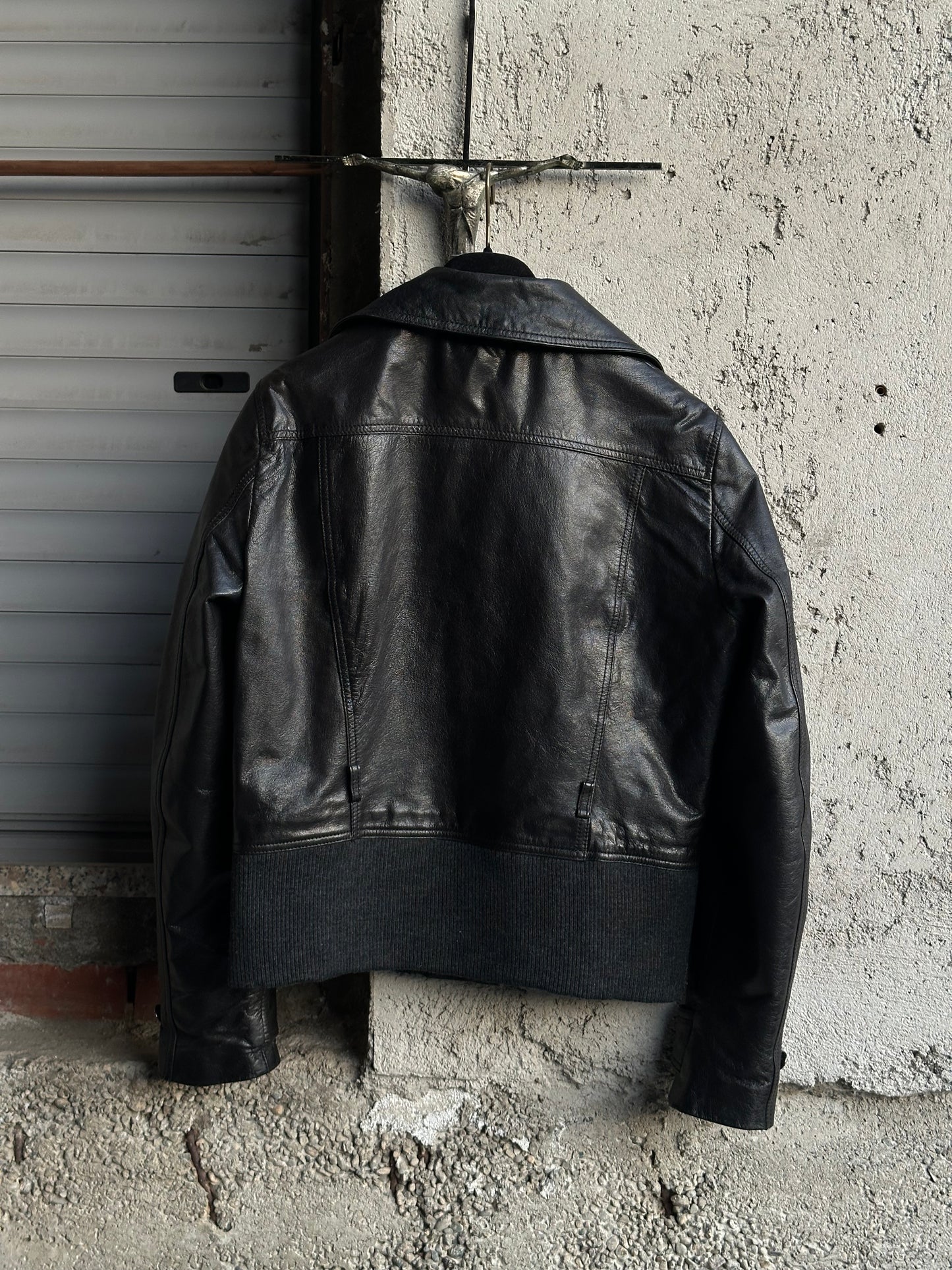 DOLCE & GABBANA DOUBLE BREASTED LEATHER JACKET