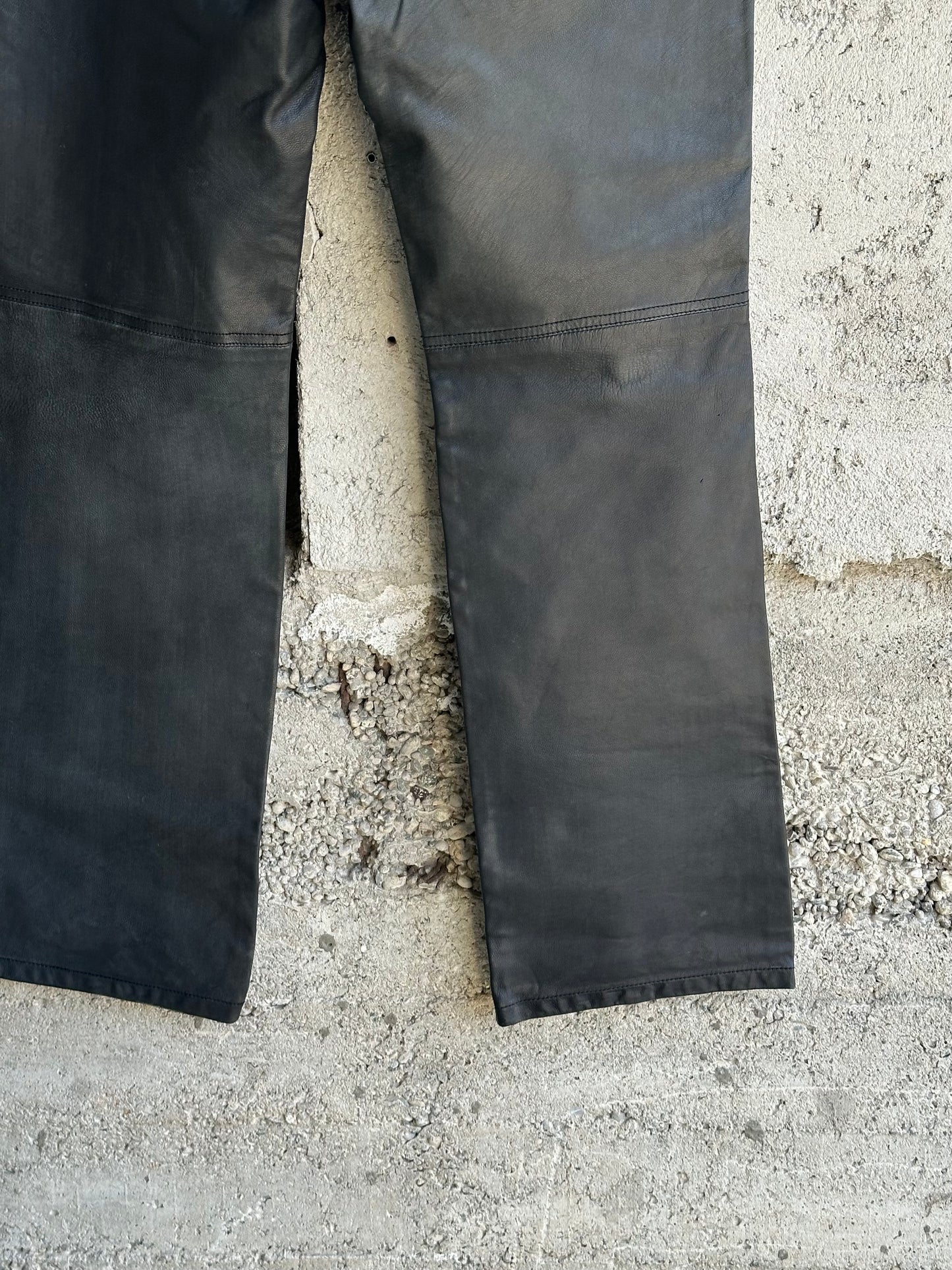 GIORGIO ARMANI LAMBSKIN LEATHER PANTS