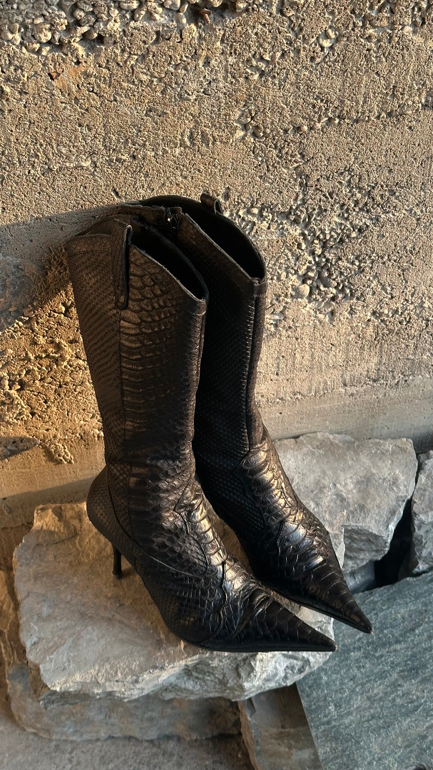 SNAKESKIN BOOTS