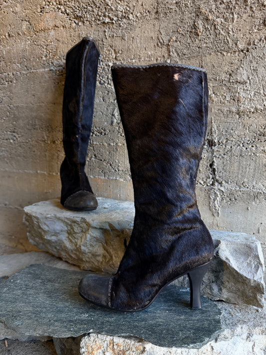 BOOTS CAVALLINO PUNTA PELLE BROWN