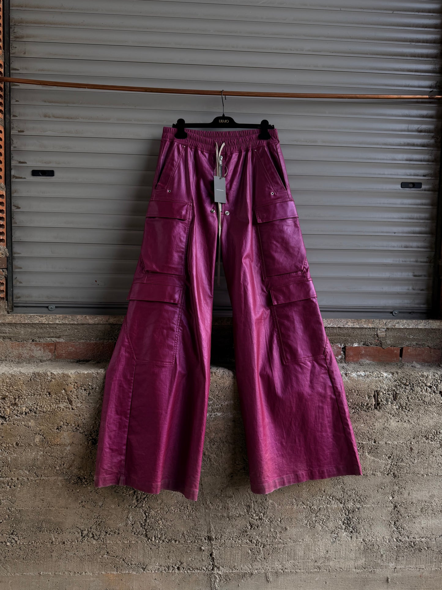 RICK OWENS PINK WAXED BELA