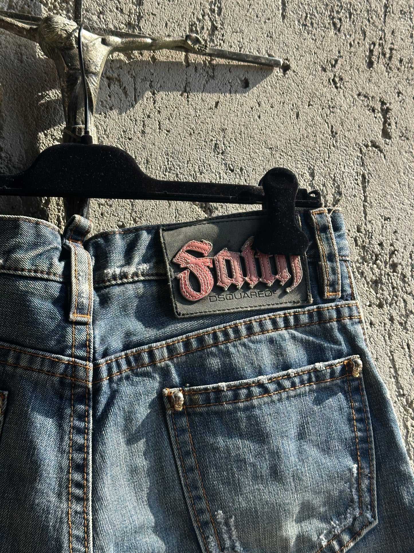 DSQUARED2 FAITH DENIM JORTS