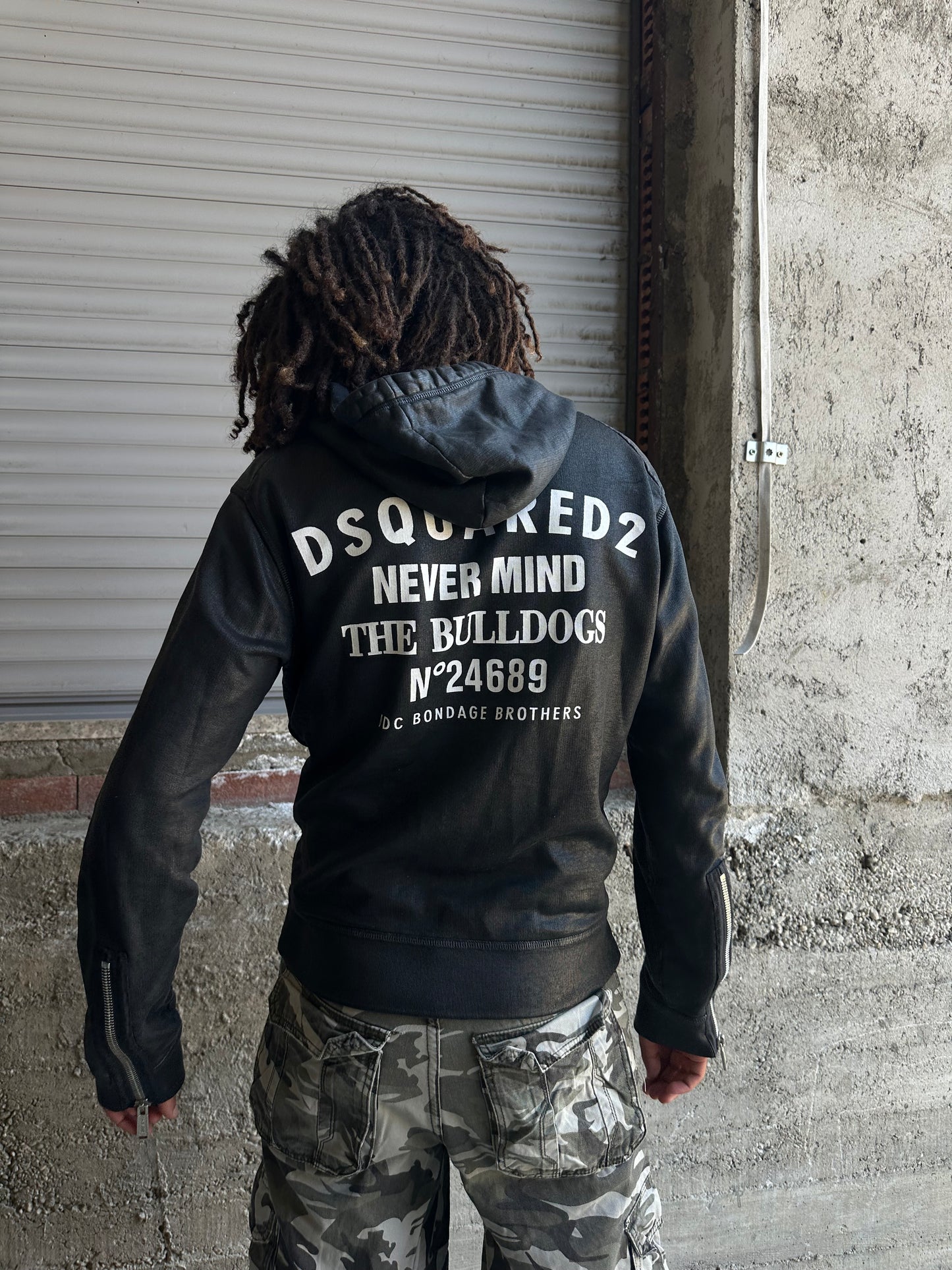 DSQUARED2 WAXED HOODIE