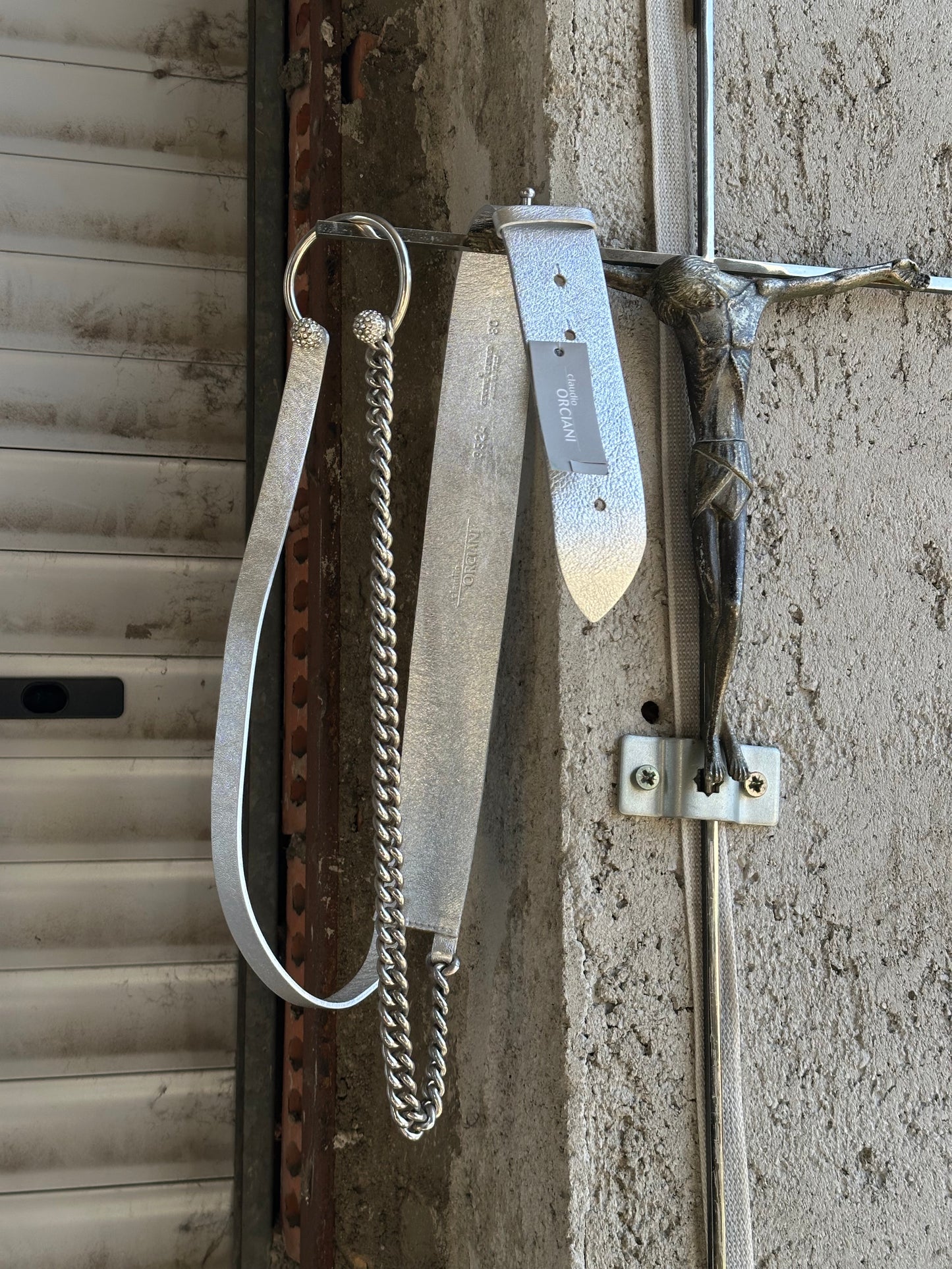 ORCIANI SILVER CHAIN BELT