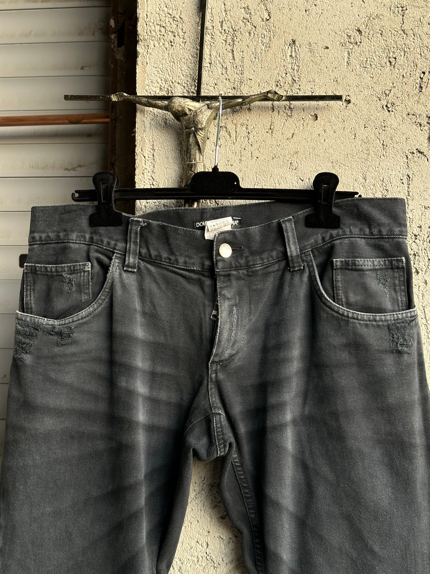 DOLCE & GABBANA BLACK FLARED JEANS