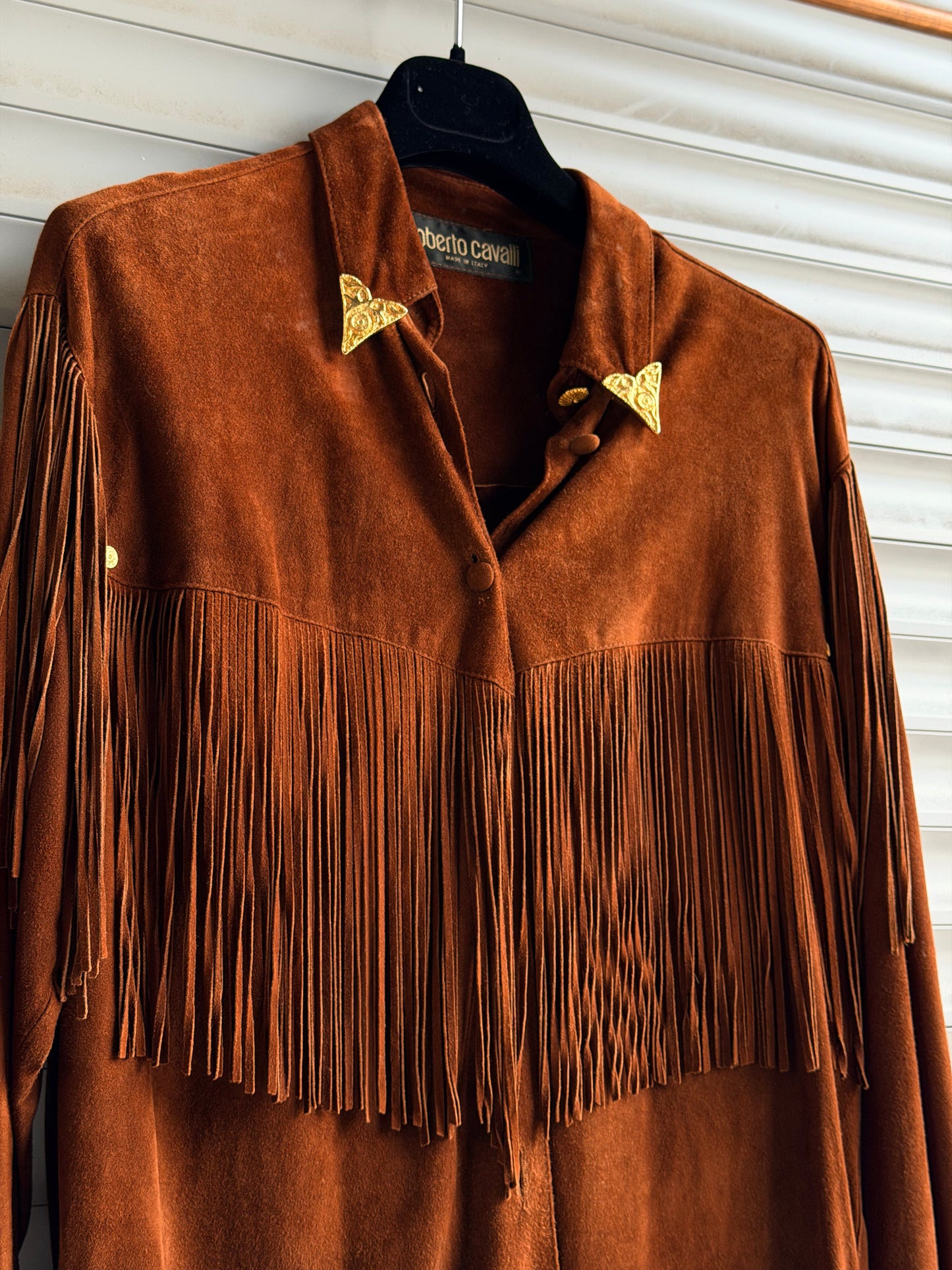 ROBERTO CAVALLI COWGIRL SUEDE SHIRT