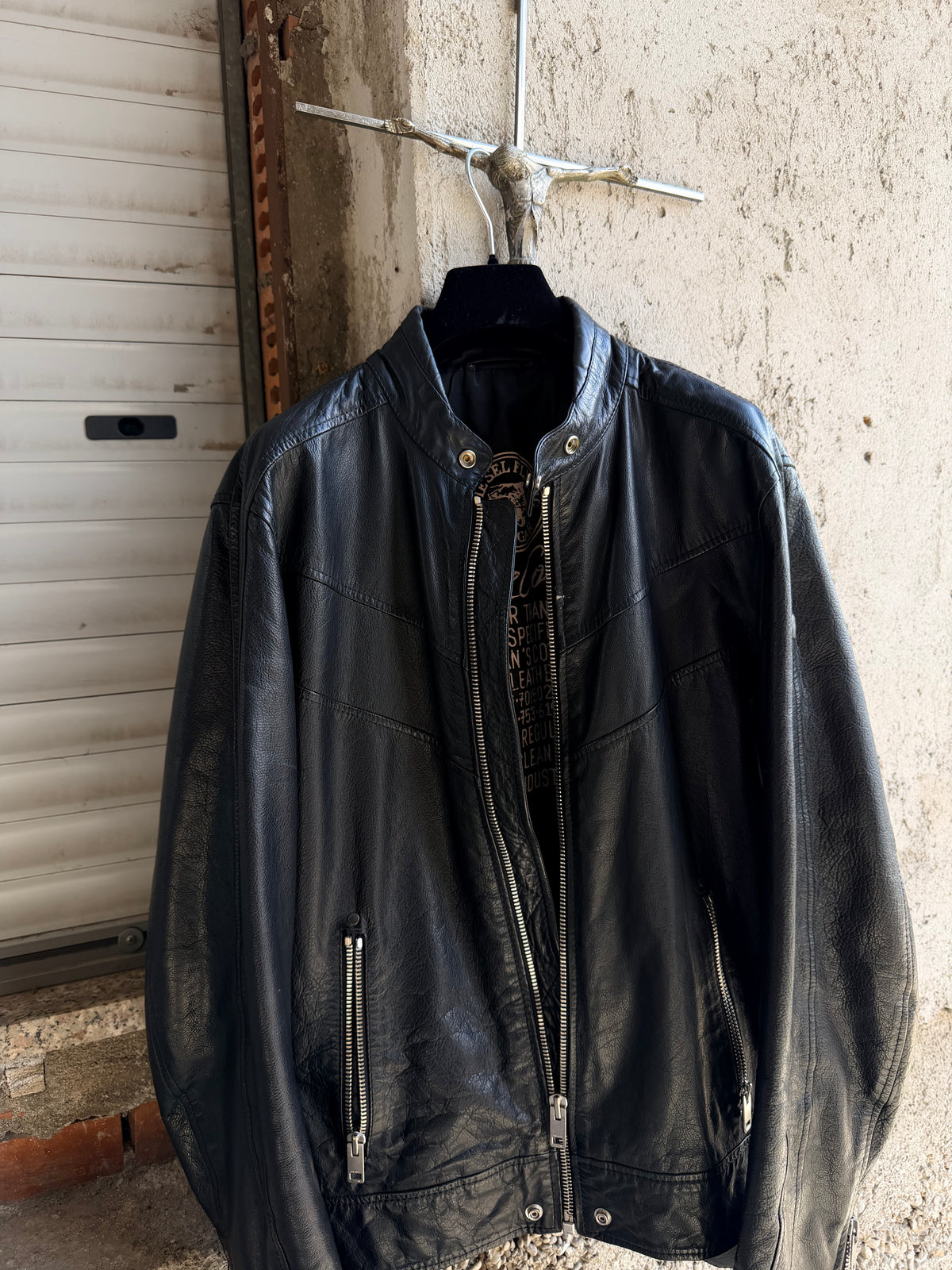 DIESEL BUFFALO LEATHER BIKER