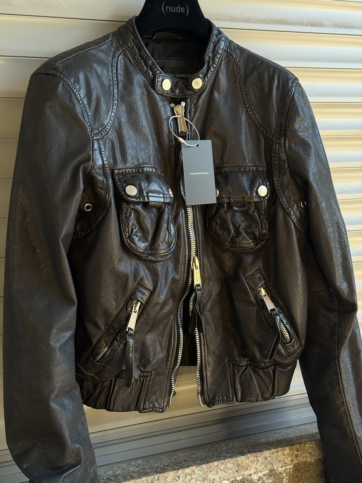 DSQUARED2 MOTOR LEATHER BIKER