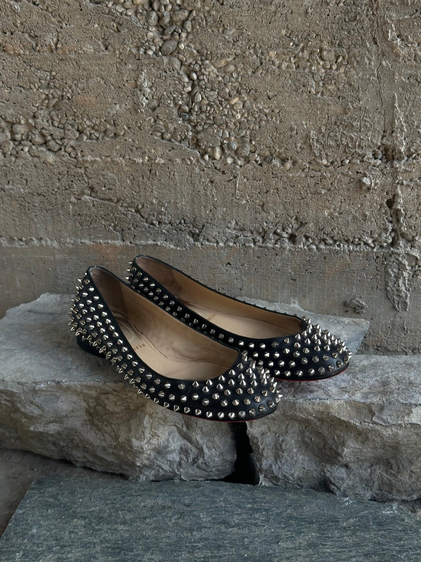CHRISTIAN LOUBOUTIN STUDDED BALLETS