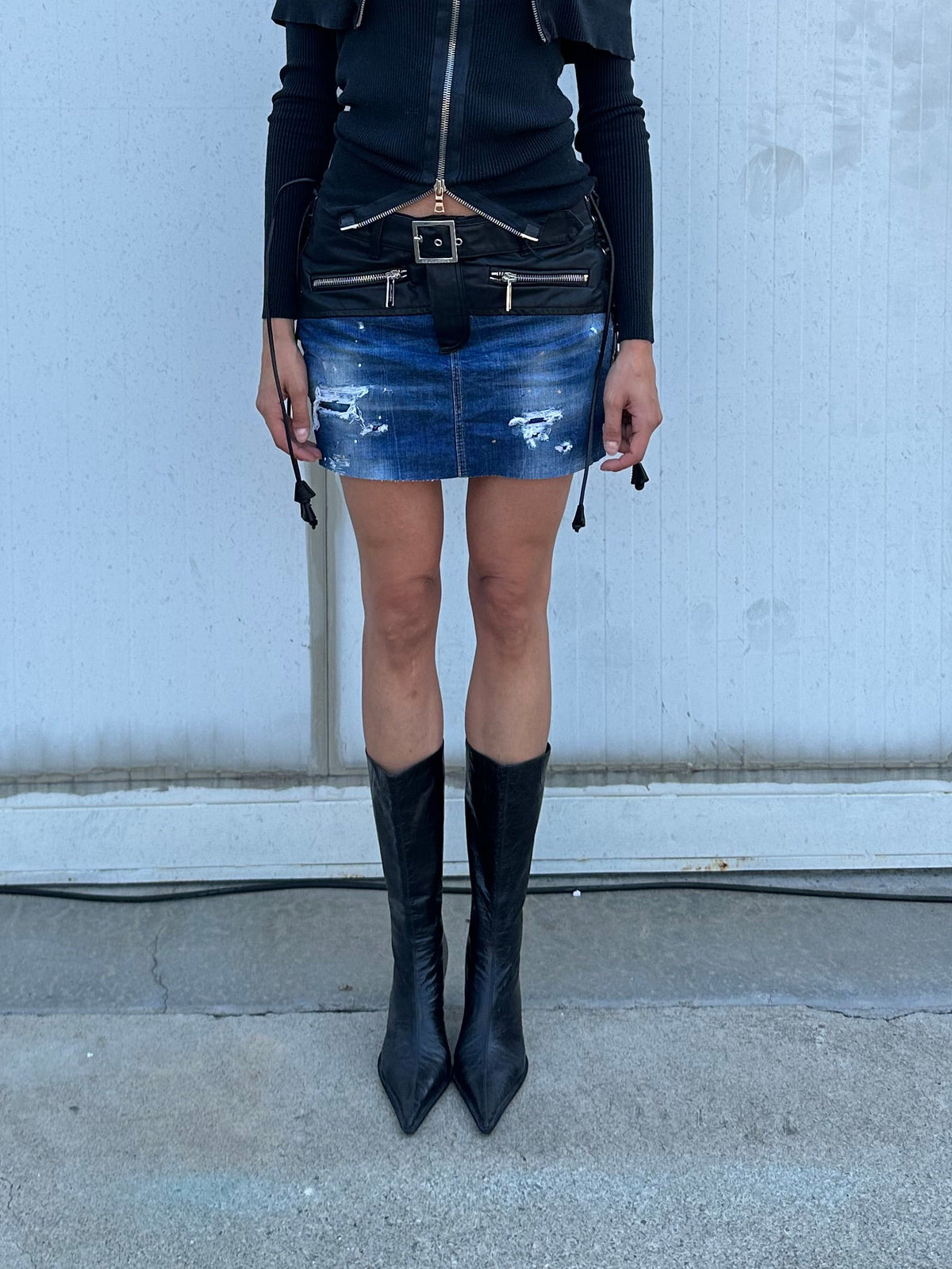 DSQUARED2 FRINGES SKIRT