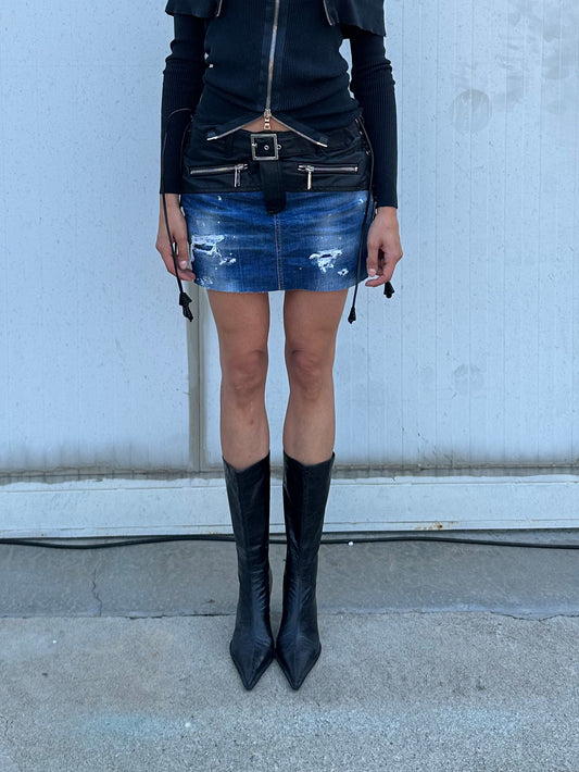 DSQUARED2 FRINGES SKIRT