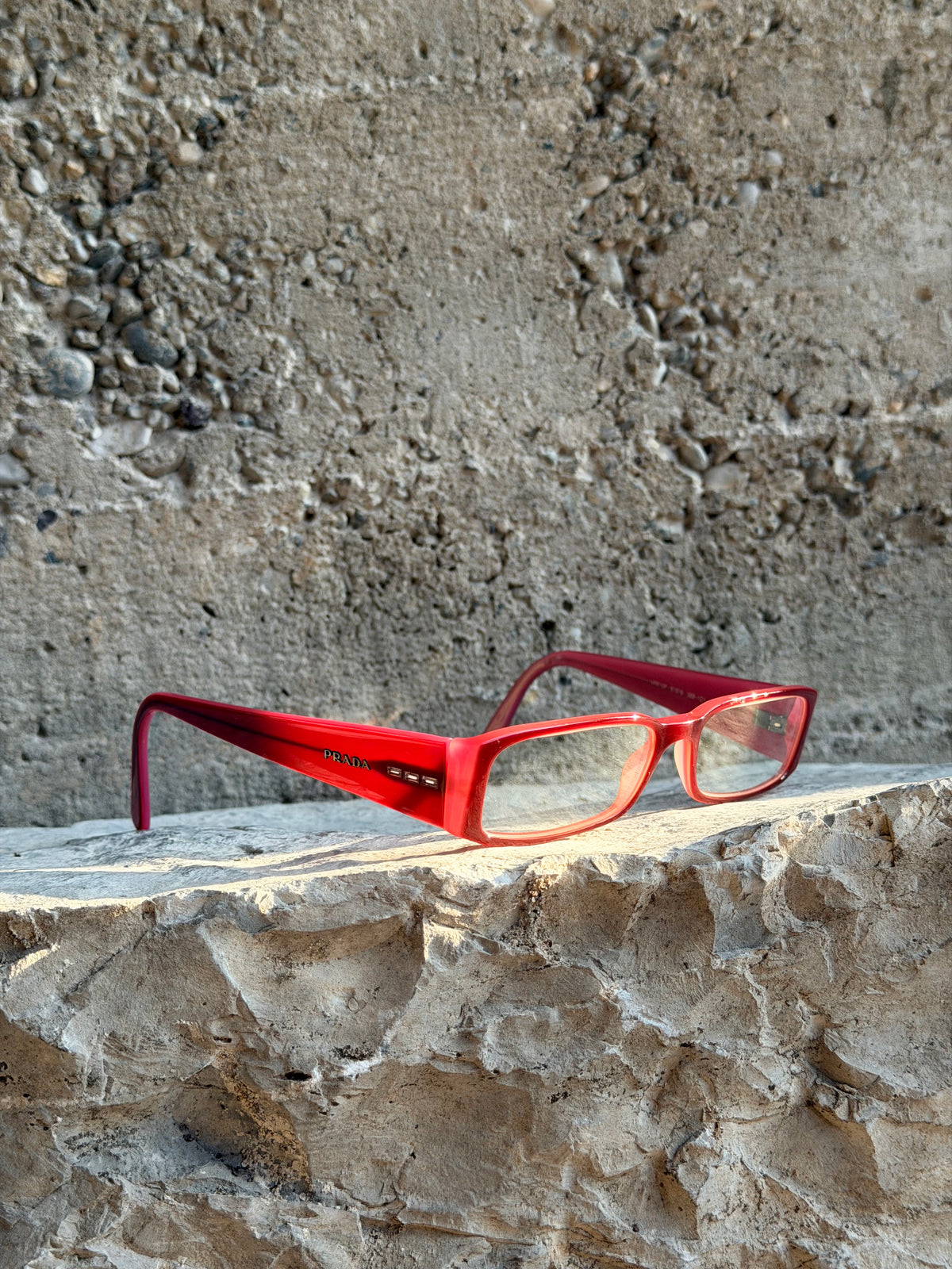 PRADA RED GLASSES