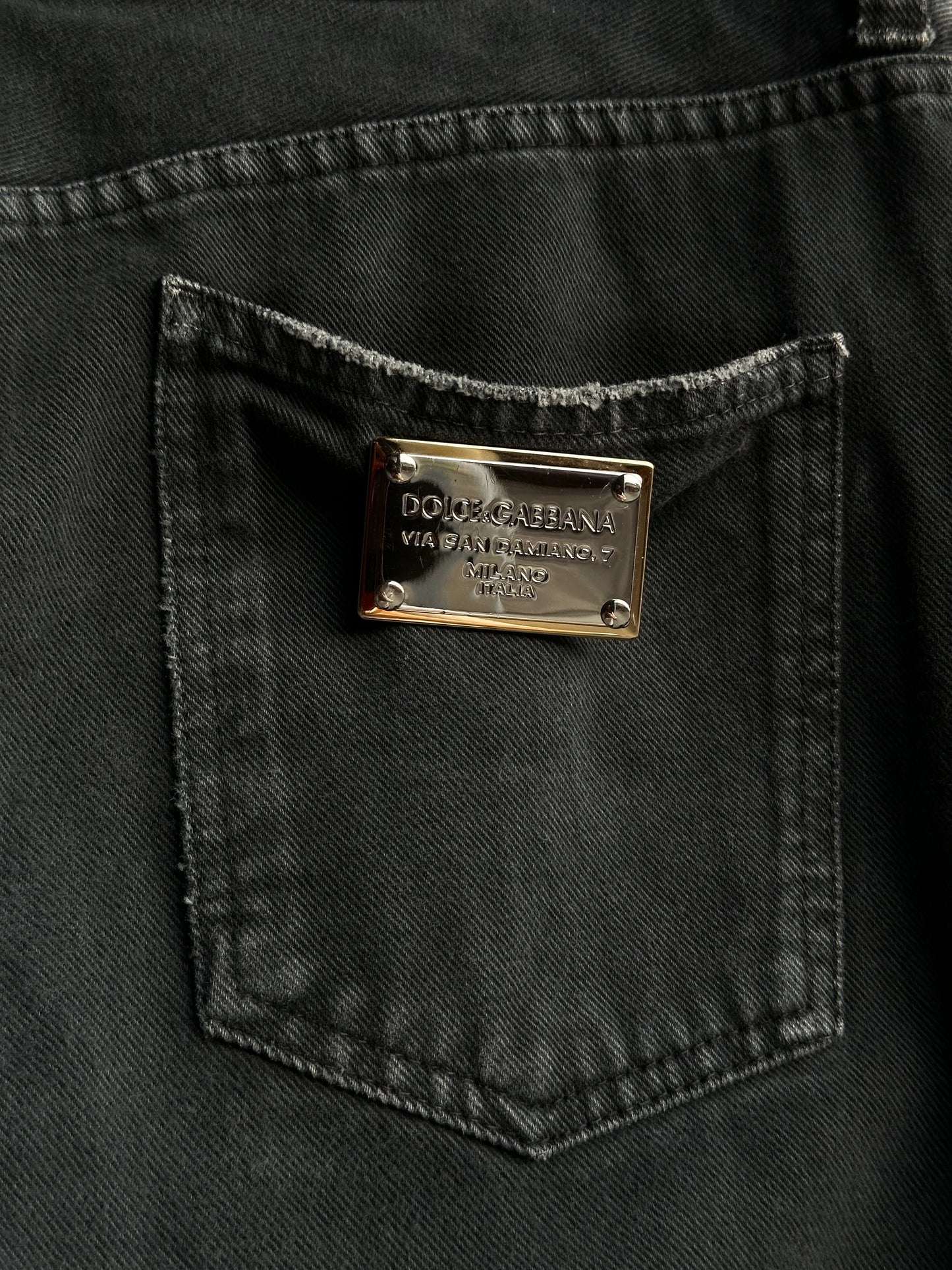DOLCE & GABBANA BLACK FLARED JEANS