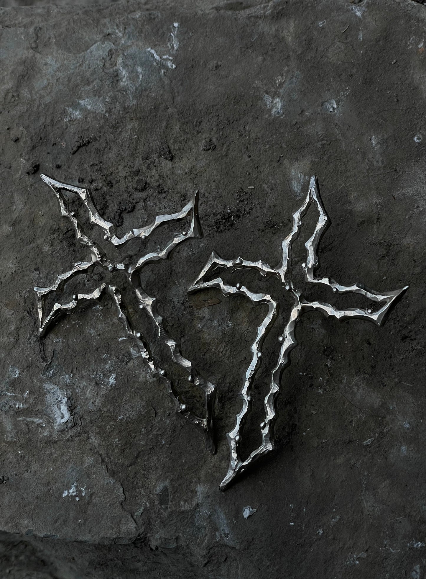HAILVMARY HUGE CROSS EARRINGS