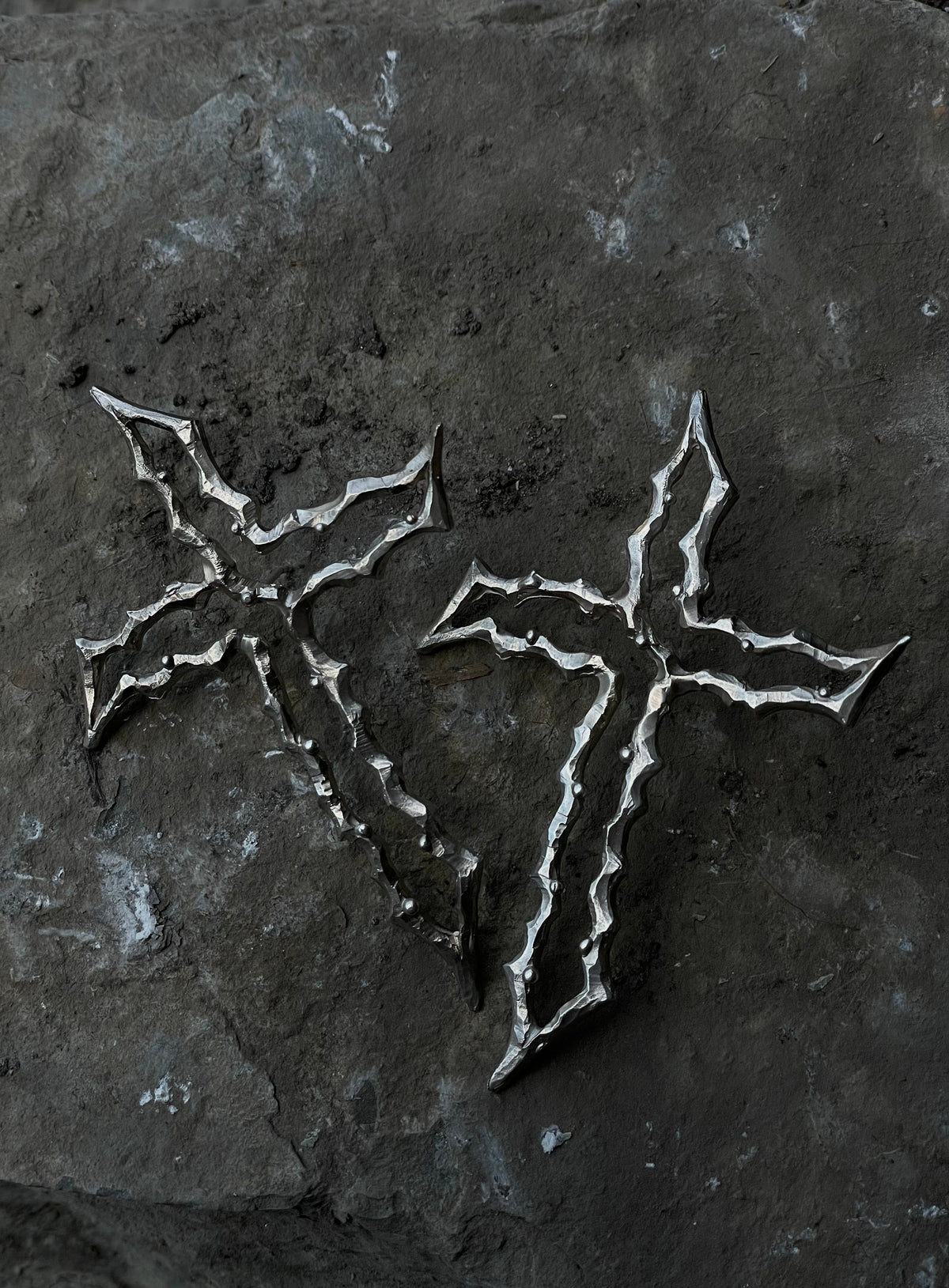 HUGE CROSS EARRINGS BY V