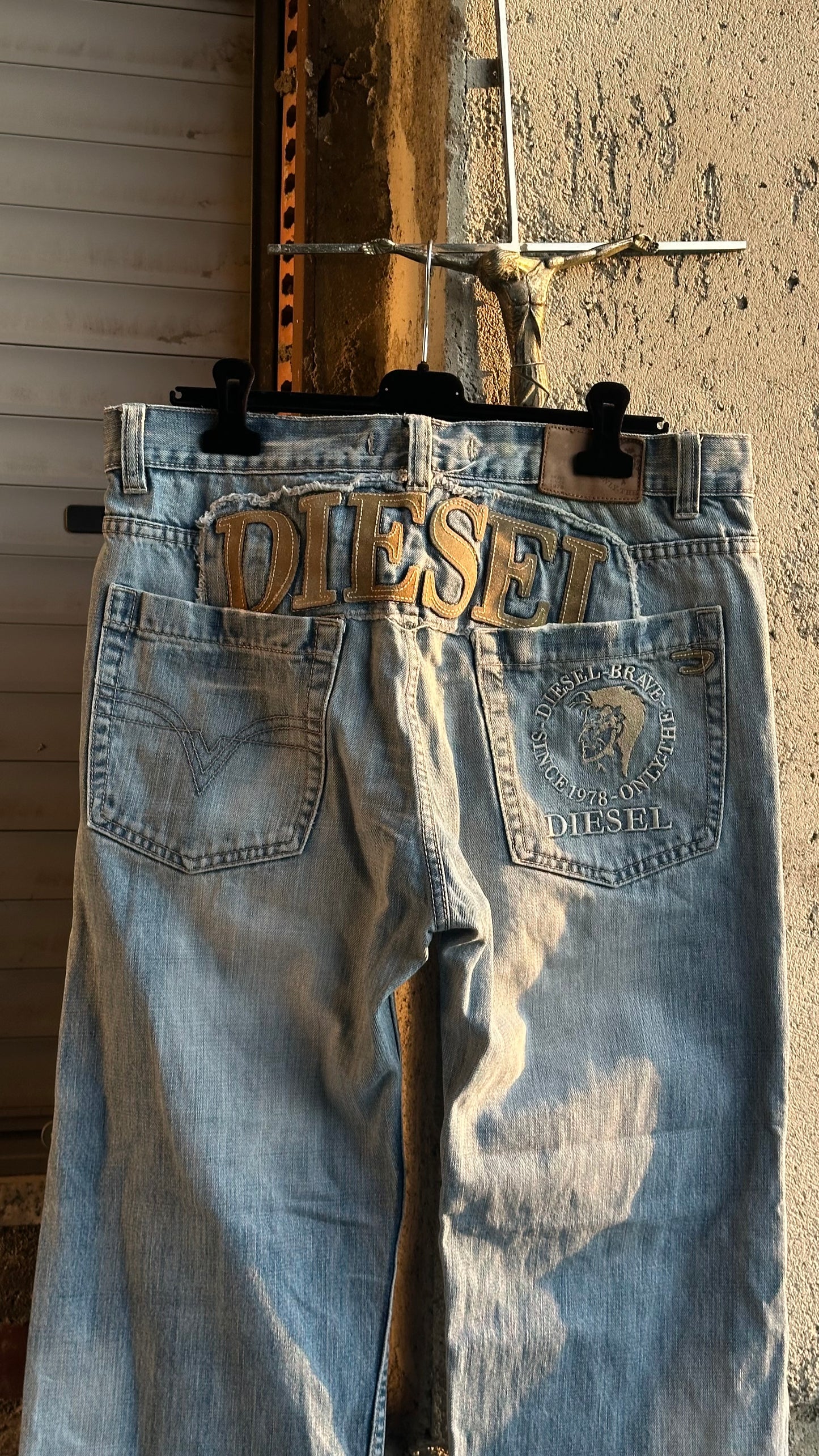 DIESEL BACK LOGO DENIM