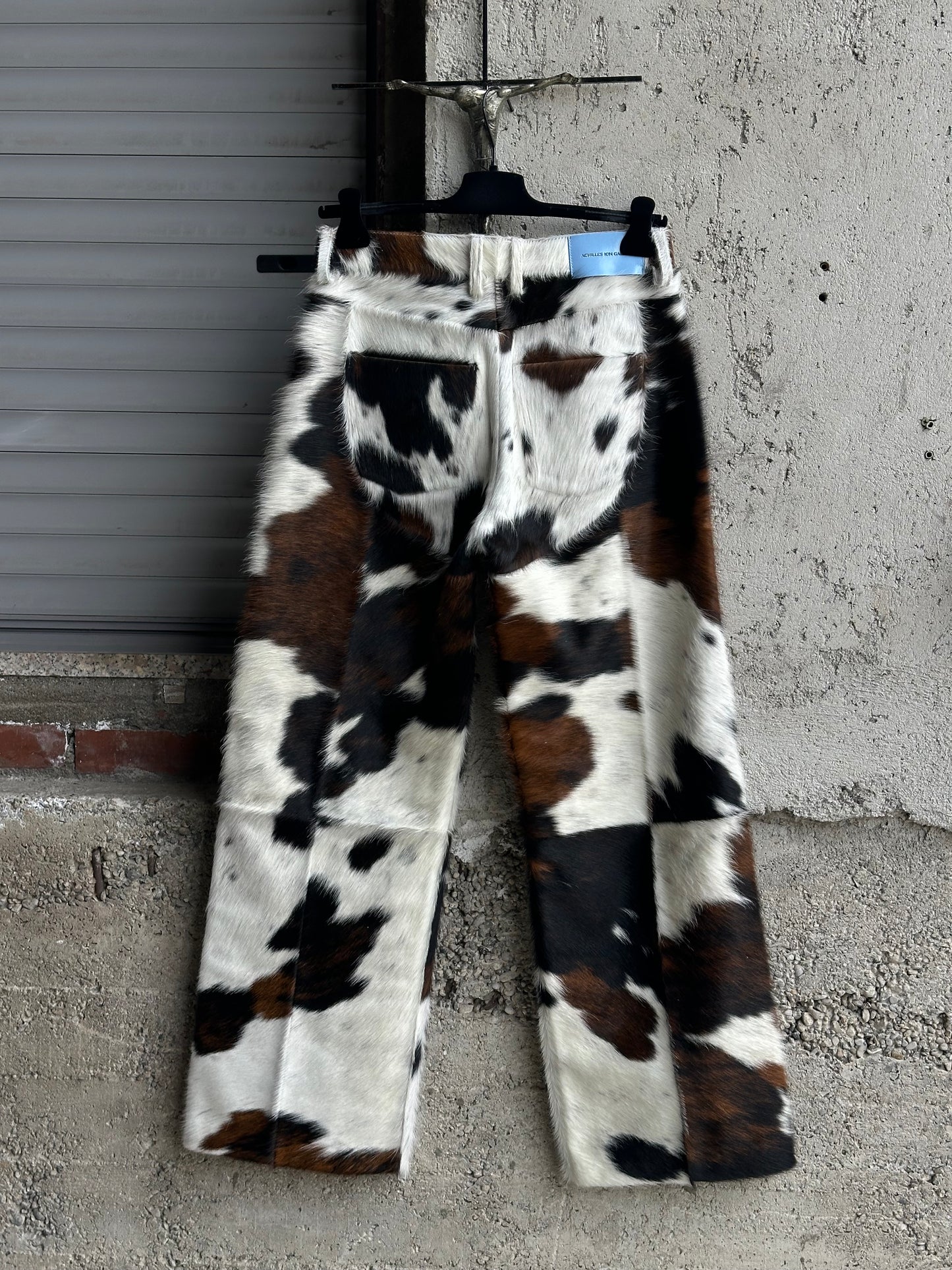ION ACHILLES GABRIEL COWHIDE BAGGY PANTS