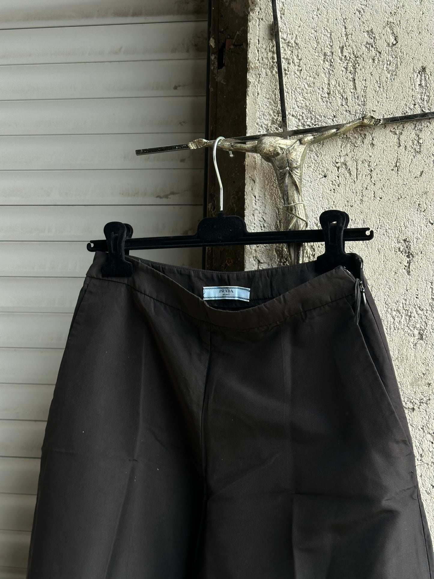 PRADA LOW WAIST BALOON NYLON JORTS