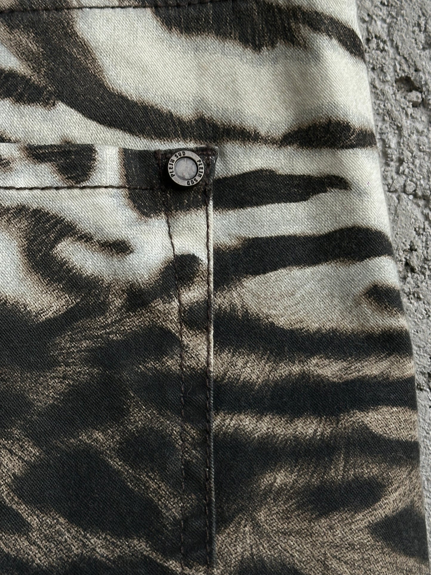 PLEIN SUD ANIMALIER COTTON PANTS