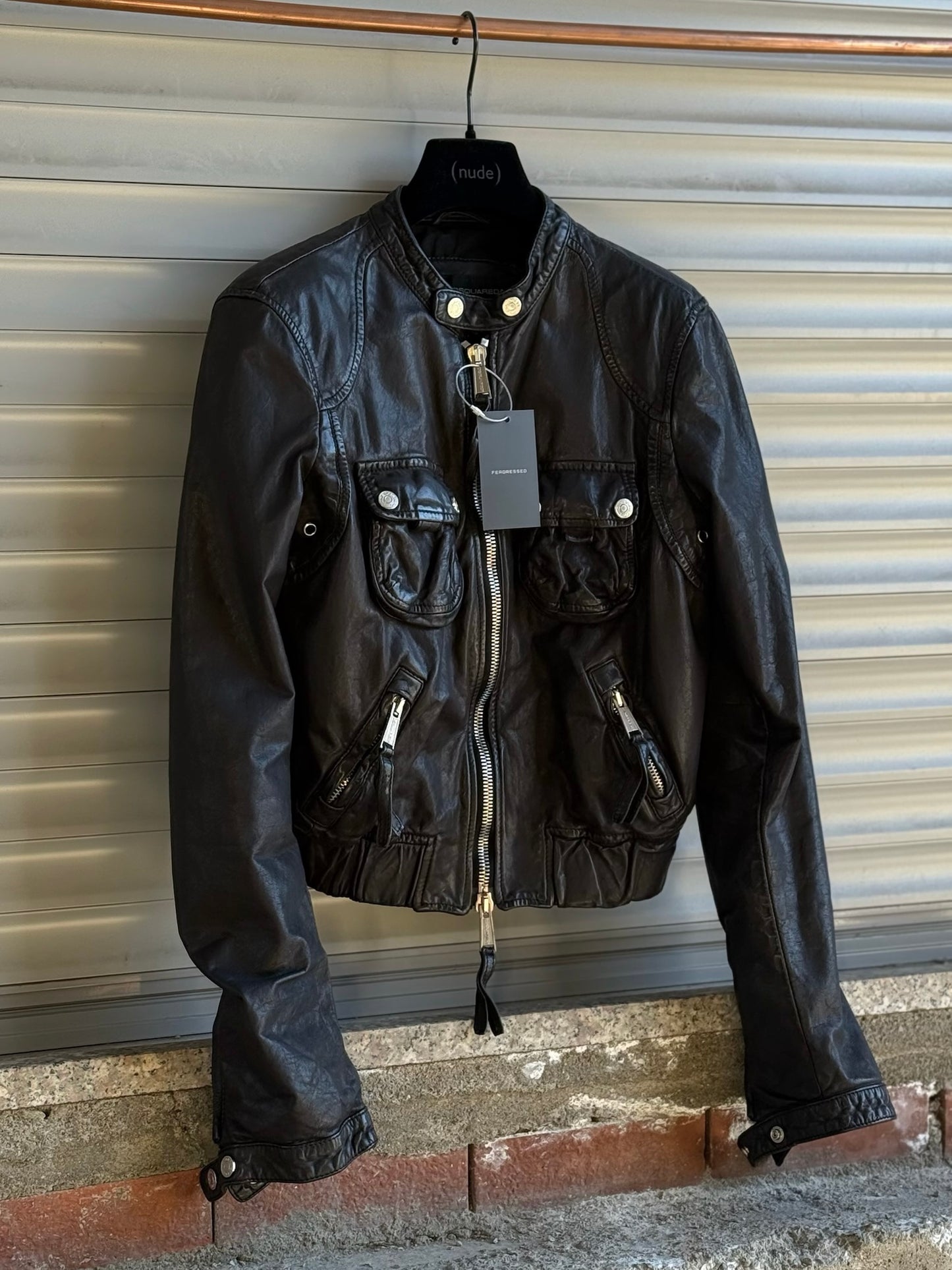 DSQUARED2 MOTOR LEATHER BIKER