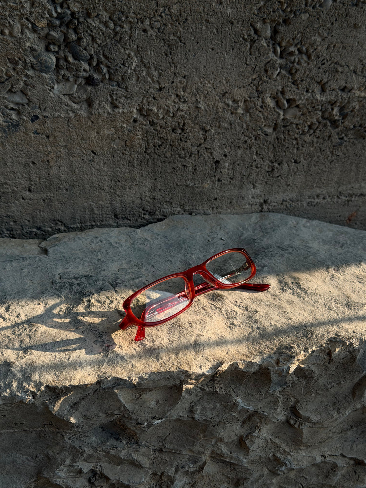 BLUMARINE SWAROWSKI GRANNY RED GLASSES