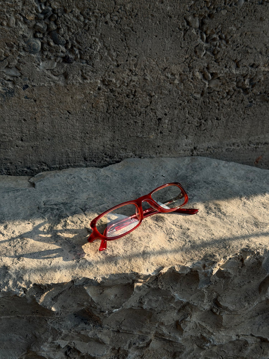 BLUMARINE SWAROWSKI GRANNY RED GLASSES