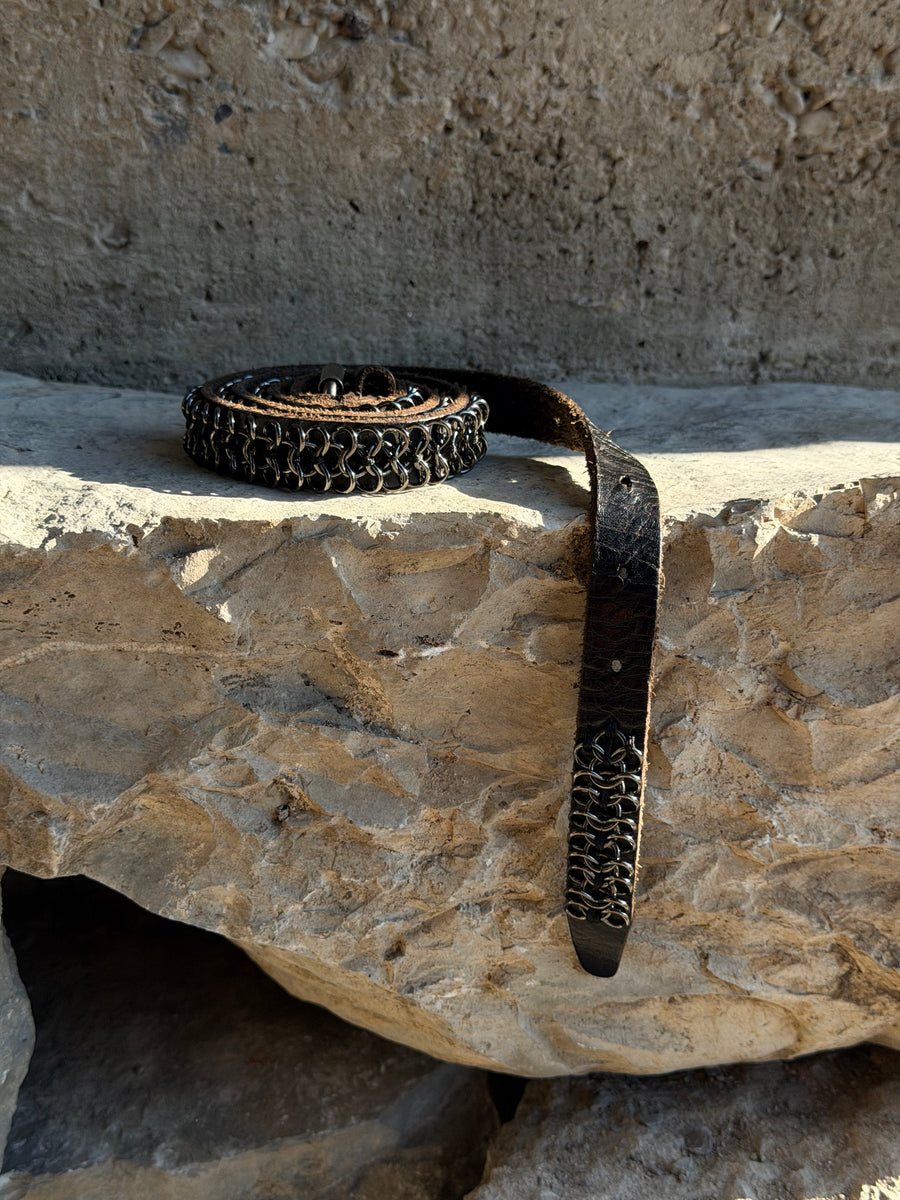 PIERCED CHAIN BELT