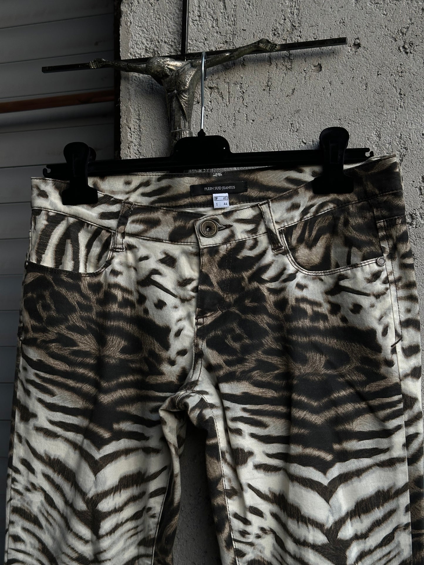 PLEIN SUD ANIMALIER COTTON PANTS