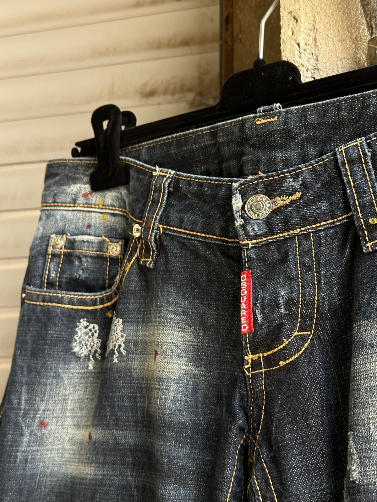 DSQUARED2 FLARED DENIM PANTS