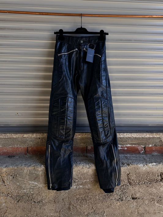 MOTOR LEATHER TROUSERS