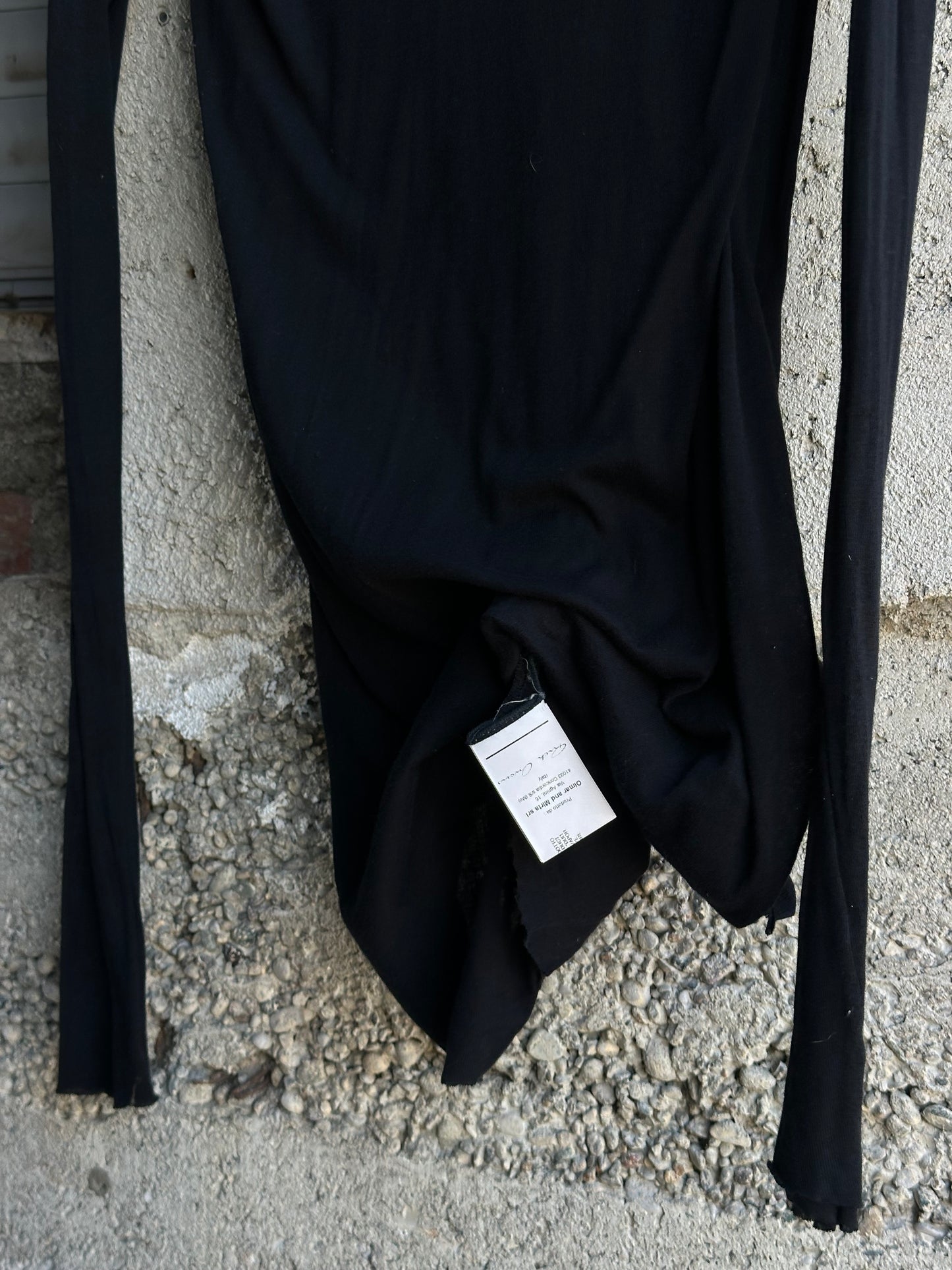 RICK OWENS TRANSPARENT HOODED LONGSLEEVE