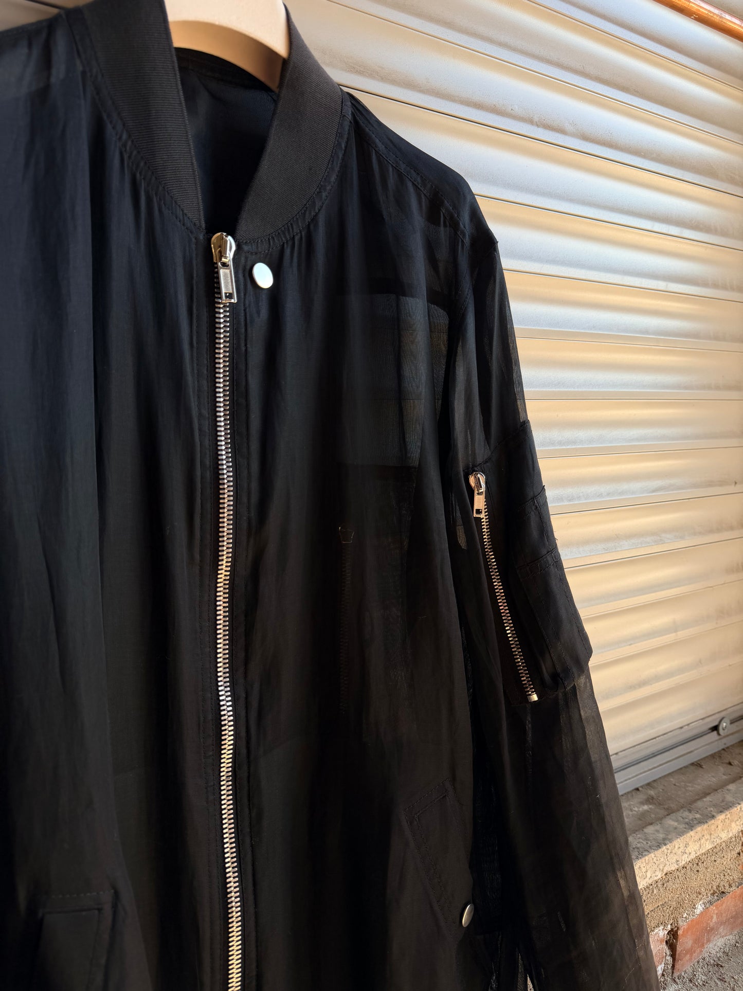 RICK OWENS TRANSPARENT BOMBER