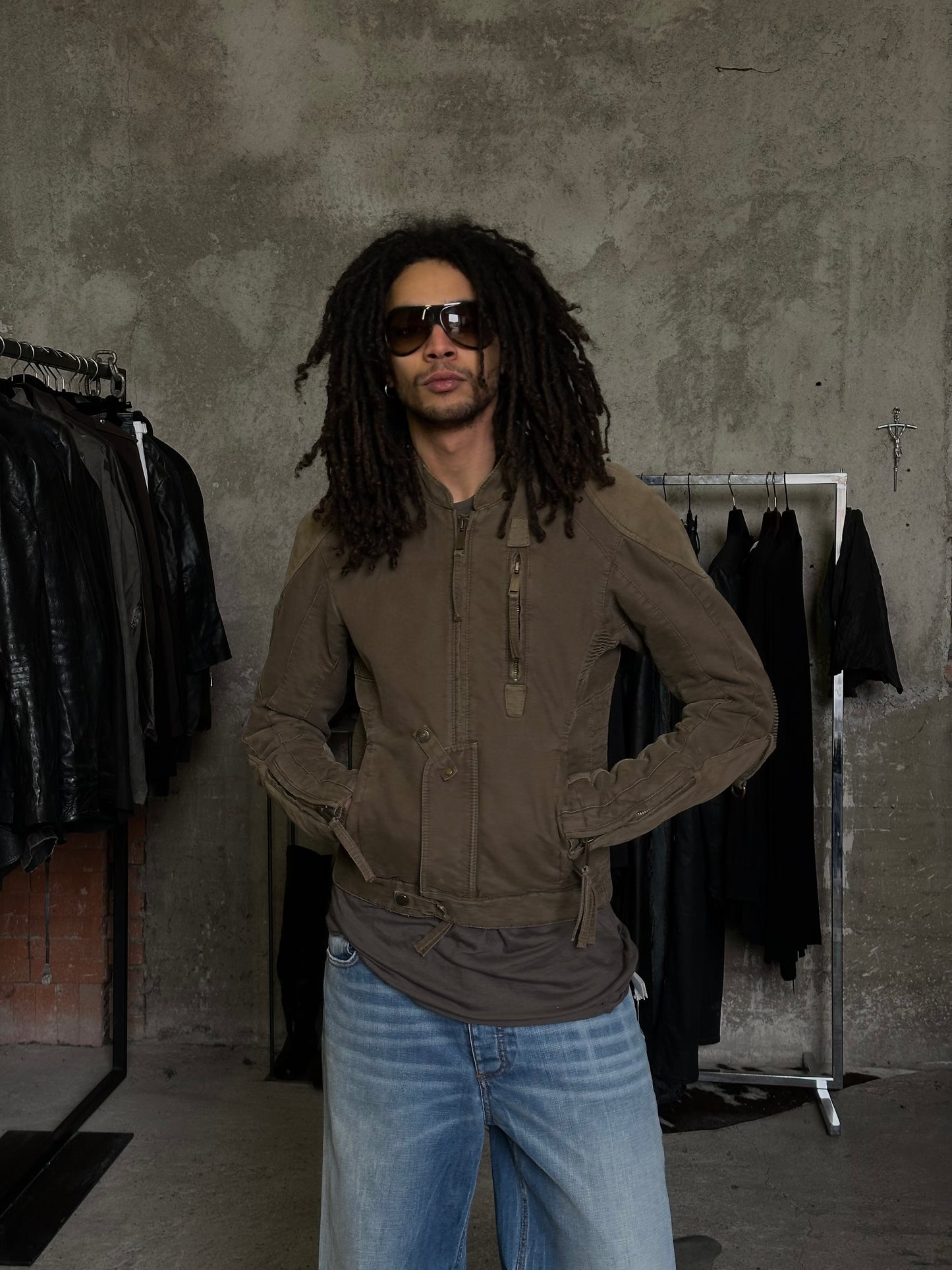 DSQUARED2 JERSEY MOTOR BOMBER