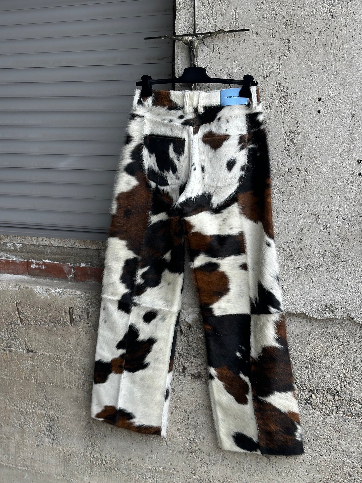 ION ACHILLES GABRIEL COWHIDE BAGGY PANTS