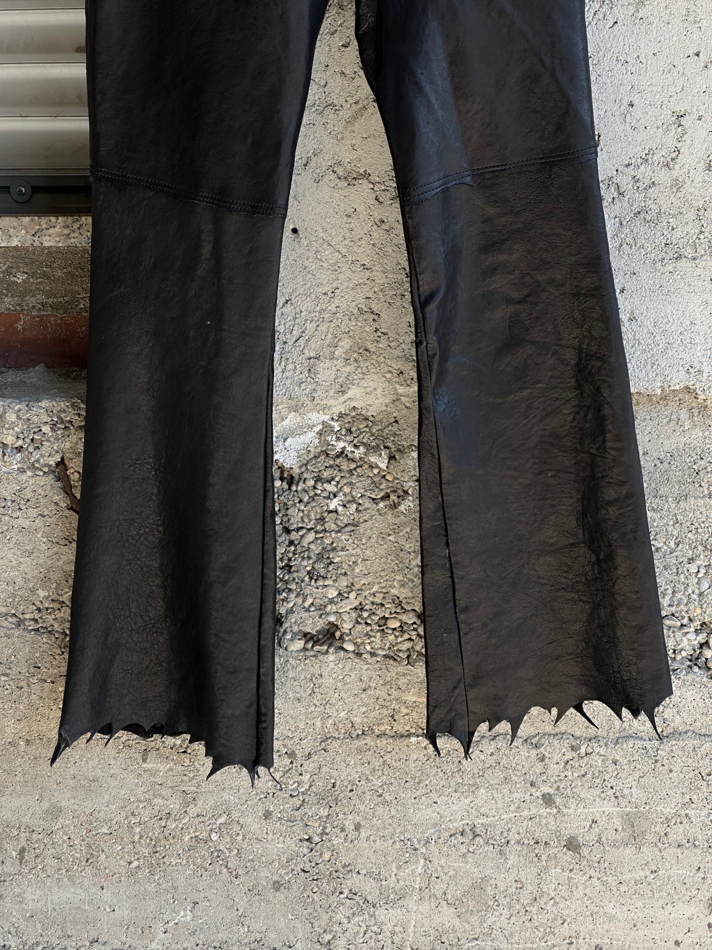 ALEKSANDER CECCO “ALEYA” BOOTCUT LEATHER PANTS