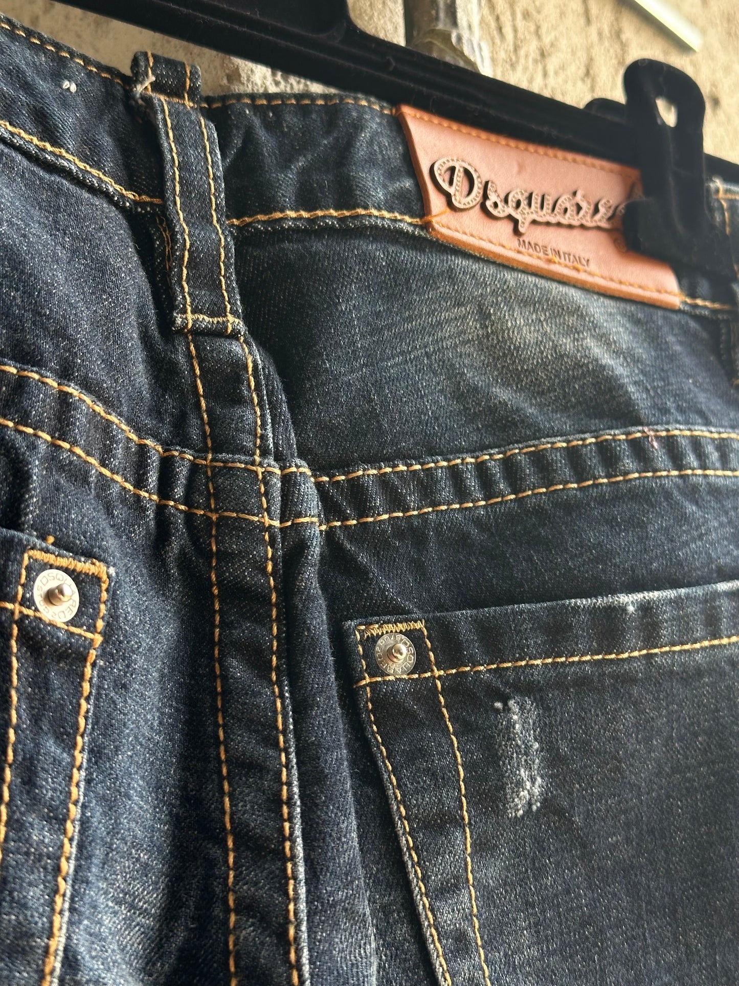 DSQUARED2 FLARED DENIM PANTS