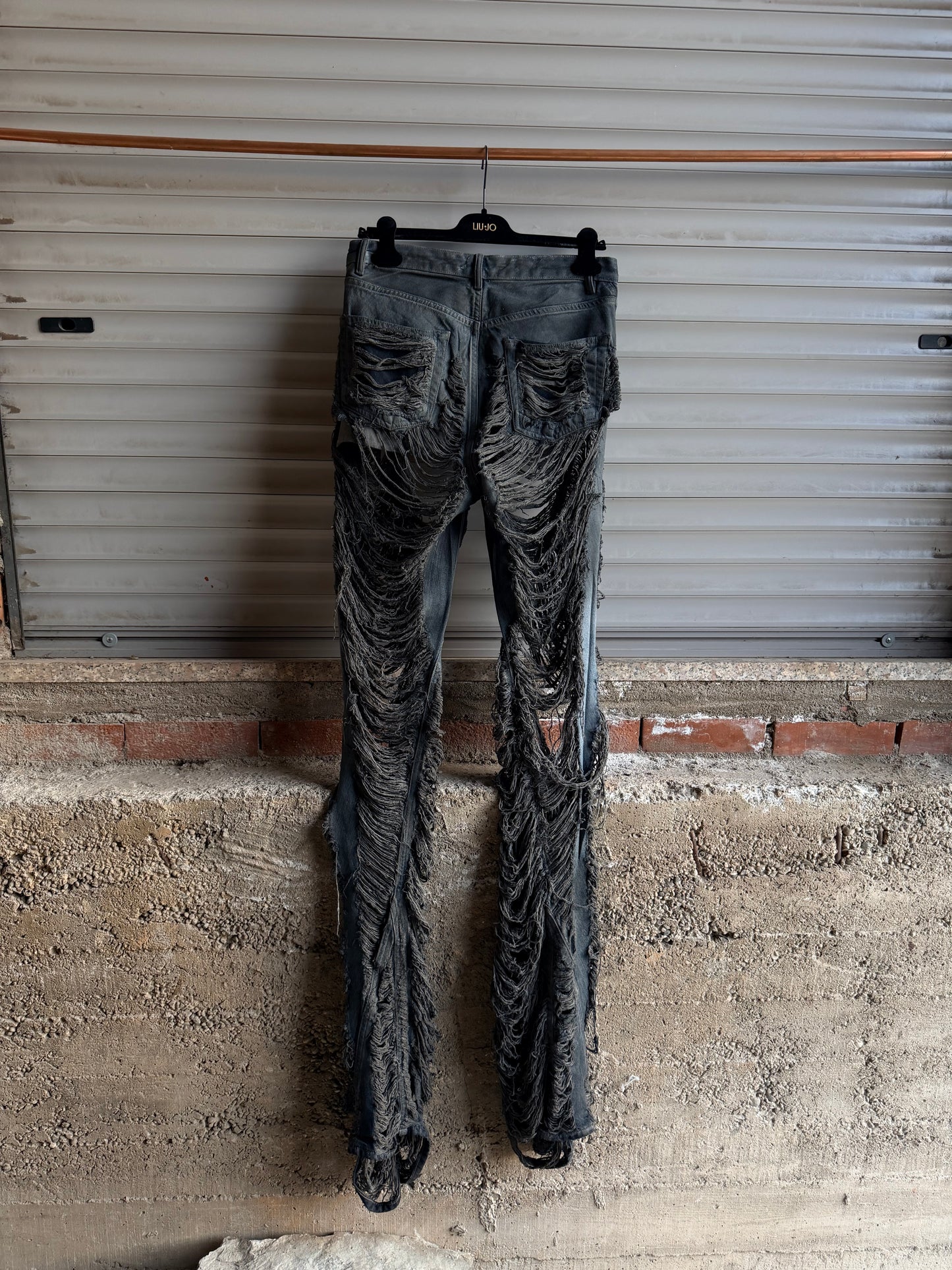 RICK OWENS DISTRESSED BOLAN BOOTCUT