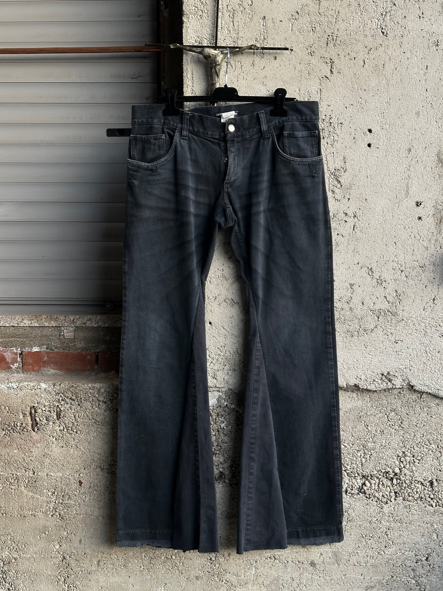 DOLCE & GABBANA BLACK FLARED JEANS