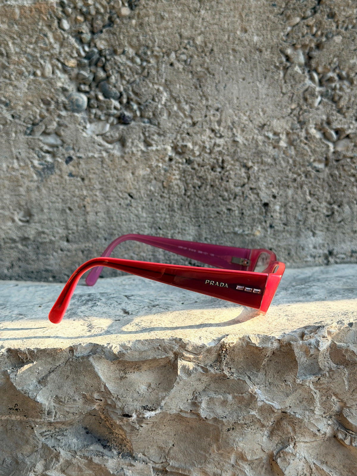PRADA RED GLASSES