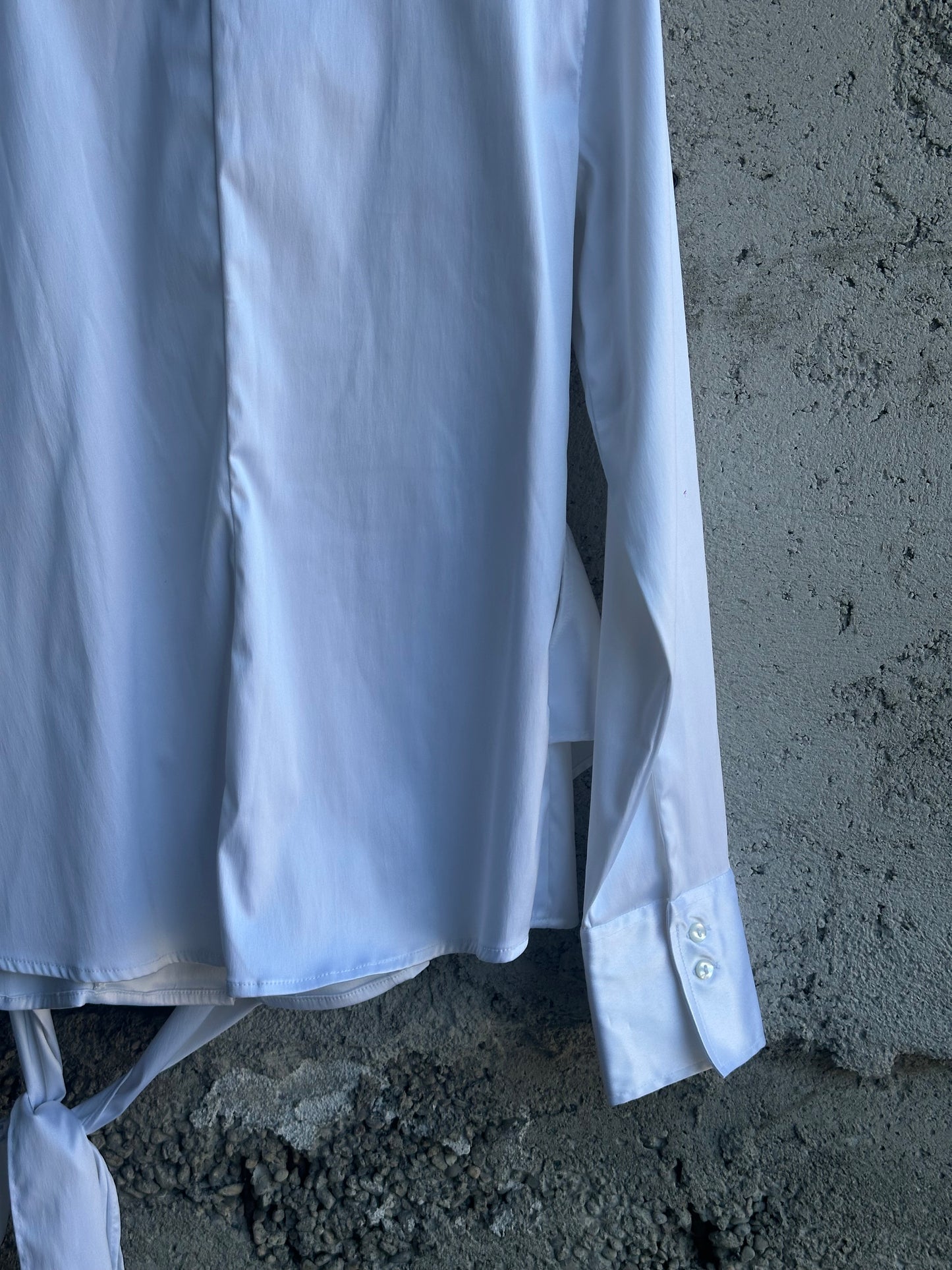 WHITE SILK SHIRT