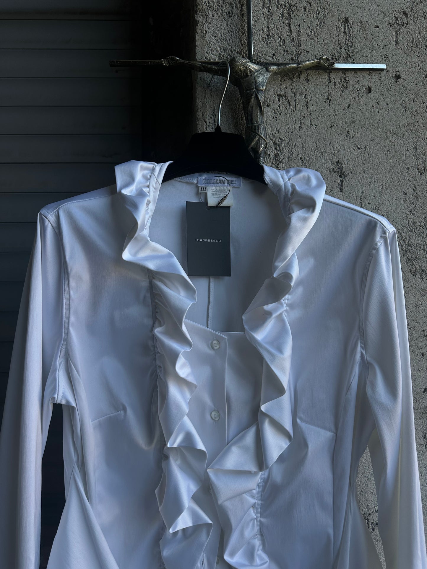 WHITE SILK SHIRT