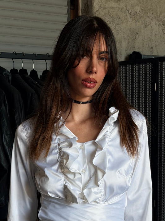 ALEKSANDER CECCO LEATHER STUDDED CHOKER