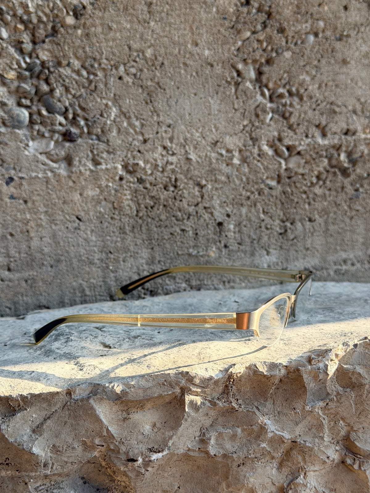 MIU MIU SILVER GLASSES