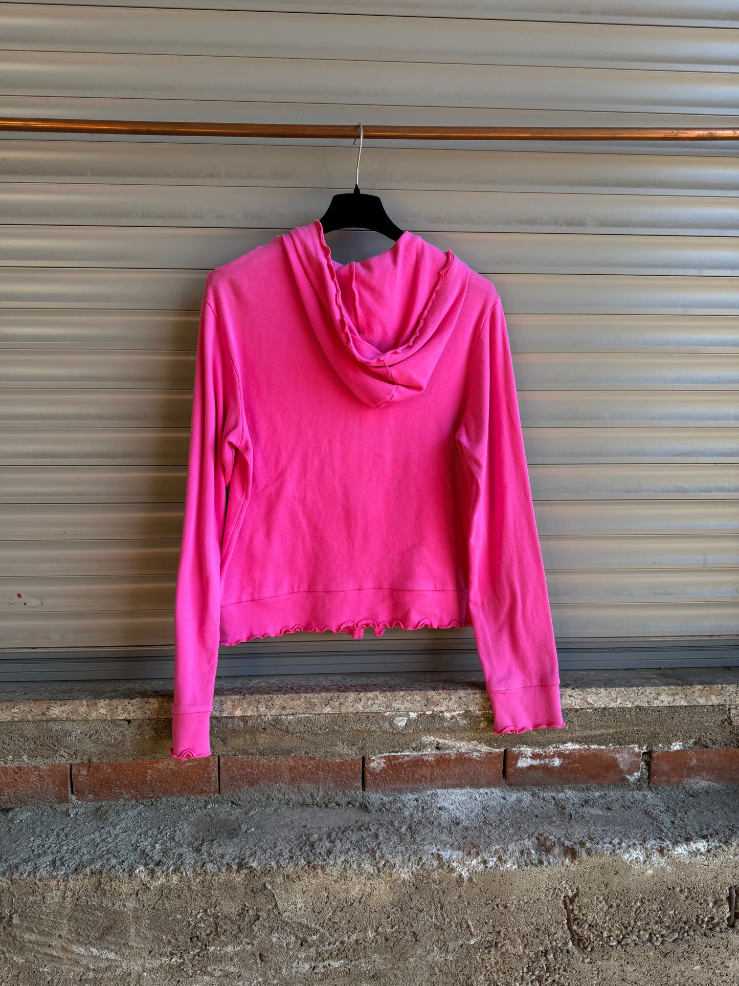 NEW YORK RHINESTONES PINK HOODIE